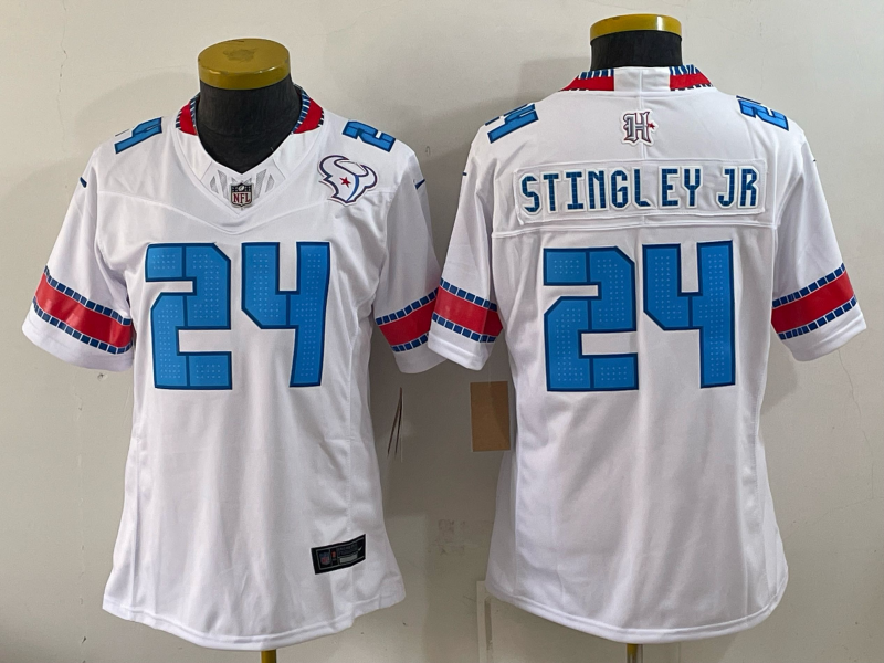 Women Houston Texans #24 Stingley Jr white 2026 Nike NFL Jersey 091503